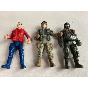 Chap Mei Action Figures Military Toys 3.75 inch Lot of 3